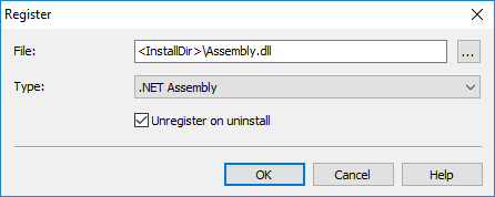 .NET Assembly Registration