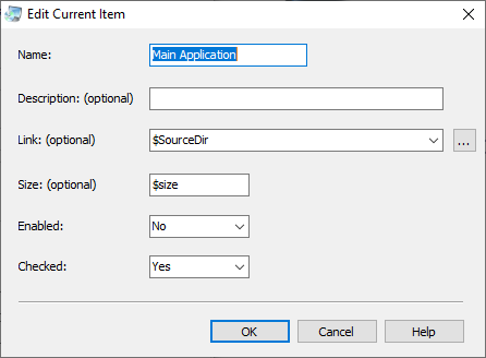 components options