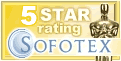 5 Stars Rating at Sofotex.com
